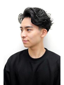 モリゲン フェローシップ レグ(MORIGEN fellowship REGU) メンズカット刈り上げセンターパートサーフカール0101