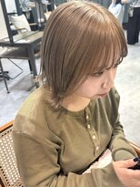 ディッセンバー 伊勢崎(December) レイヤーカット/グレージュ/レイヤーボブ/ミルクティーベージュ