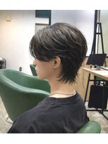 ハイプ(hipe)&nbsp;センターパート×メンズウルフ　【メンズヘア】