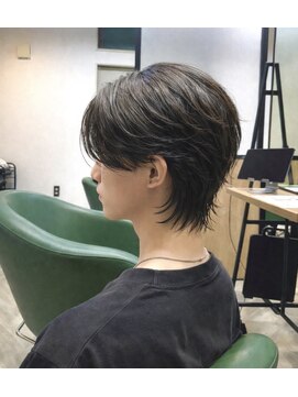 ハイプ(hipe) センターパート×メンズウルフ 【メンズヘア】