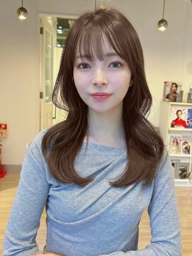ユーフォリア 銀座本店(Euphoria) くびれロング 顔まわりレイヤー 透明感ヘア
