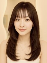 アンベル(ANBEL)&nbsp;ブリーチハイライト髪質改善ダブルカラーレイヤーカット