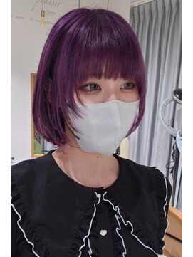 ロンドネートゥル 新潟(Lond naitre) レイヤーボブ×ラベンダー