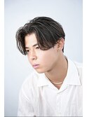 センターパート　ニュアンスパーマ　鹿児島メンズ
