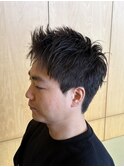 [MEN’S HAIR/スパイキーショート/フェザーパーマ/伊勢崎]