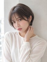 ワゴンバイアフロート(Wagon by afloat)&nbsp;ショートボブ×シースルーバング20代30代40代丸顔面長池袋