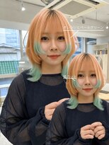 イェッカ パビル(YECCA pabil)&nbsp;ポイントカラーとウルフカット