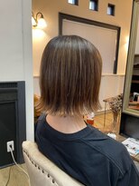 ラポール 蟹江(RAPPORT)&nbsp;【髪質改善】透明感ハイライトボブで小顔魅せ