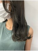 韓国風小顔レイヤー×グレージュヘアー