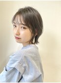 【THEOSCAR印南】フェザーバング外ハネミディくびれボブ