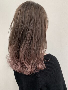 ヘアーメイクスタジオ ライフセカンド(HAIR MAKE STUDIO LIFE 2ND) まろやか淡色ピンクグラデーション