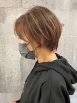 アムレヘアー(amule hair) 【amule hair】脱白髪染め☆ハイライトショートボブ