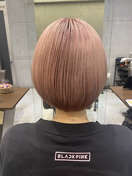 ヘアールーム プリズム(Hair room Prism) ピンクベージュショート