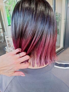 ルシードスタイル リム(LUCIDO STYLE Rim) ダークカラー×ダークピンク