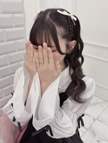 今人気のみつあみハーフツイン♪♪まゆ