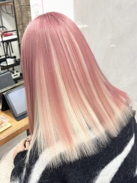 ロア 福岡天神本店(LORE) ダブルカラーベージュカラーケアブリーチカラーハイトーンカラー