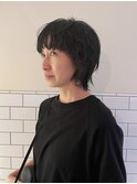 パーマの残りを楽しんでいるよ