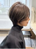 【three.スリー】ハンサムショート/白髪ぼかし/小顔カット