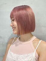 ニトバイアンキシム(nit by ahnkism)&nbsp;ボブミルクティーベージュブリーチダブルカラー堀江