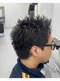 スパイキーショートスパイキーパーマ静岡メンズ