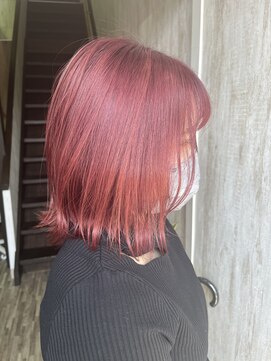 プラチナ(platinum) ショートレッドカラー