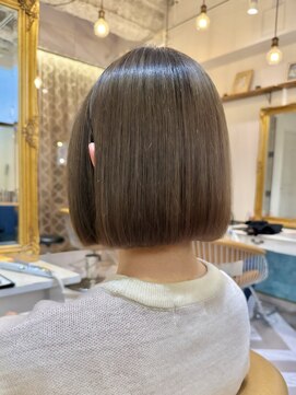 ロンドアベニール 北千住(Lond avenir) イメチェン外ハネボブ美髪ワイドバングレイヤー髪質改善縮毛矯正