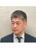 40代50代　清潔感溢れるアップバンクスタイル/メンズカット