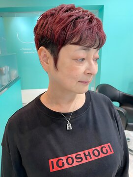 ユー イケブクロ(u Ikebukuro) ベリーショート/ダブルカラー/インナーローライト/ブリーチ