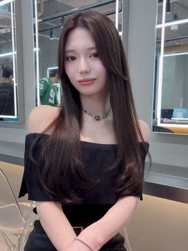 ロンドミラー 博多店(Lond Mirror) ミディアムヘア/暗めカラー/デザインカラー/グランマッシュ