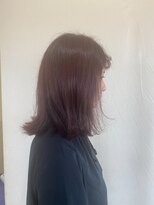 ジュリア(Giulia)&nbsp;秋の透明感カラー♪くすみモーブ×外ハネで大人かわいい印象に◎