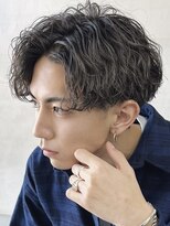 フィフス(fifth) 原宿ツイストスパイラルパーマメンズカットセンターパートウルフ