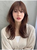 大人ガーリー/似合わせカット/グレーブラウン/ダークアッシュs54