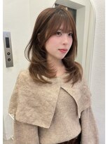 ボタン ハカタ(VOTAN hakata) ミディアムレイヤー/顔周りカット/レイヤーカット