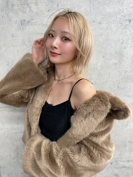 リミット 大宮(limit) タッセルボブ/切りっぱなしボブ/ブロンド/ブリーチ