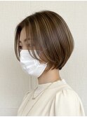 『白髪ぼかし』ハイライト+カット +髪質改善トリートメント
