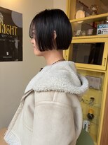 ヒントステーション(HINTSTATION)&nbsp;〈浅草 半個室〉ミニボブ/ブルーグレー