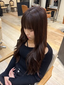 ケア アンド デザイン ココロ(care&design KOKORO) やわらかく魅せるピンクブラウンカラー