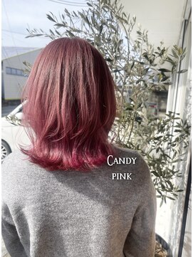 ヘアーサロン ヴィアルス 松原店(hair salon VIARS) キャンディピンクカラー