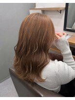 ロッカヘアエジェ(ROCCA hair eje.)&nbsp;ワンホンレイヤーくびれレイヤー×ミルクティーベージュ