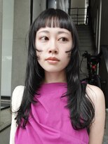 ナループロアポンテ(Nalu pu loa PONTE)&nbsp;ロングレイヤー顔まわりレイヤー海外風オン眉レイヤーカット