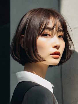 ホーム(HOME) ショートボブ/ストレートボブ/前下がりボブ髪質改善20代30代40代