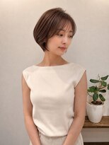 セレスト 心斎橋店(CELESTE)&nbsp;【30代40代】イノアカラー／モカアッシュ顔周りレイヤーショート