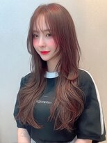 ロッソ 大橋店(Rosso)&nbsp;暖色ブラウンの華やかロング【大橋】