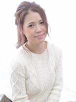 ヘアリゾート バレンタイン(hair+resort valentine)&nbsp;☆クリスマスヘアアレンジ☆ぽってりたわませポニーテール