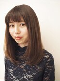 抜け感内巻きストレートヘア　テラバイアフロート松子　二子玉川