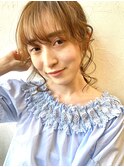 カジュアルヘアアレンジ。