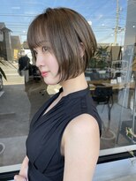 ナンバー(number+) 20代30代大人かわいいショートボブｘ小顔ひし形