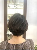 大人くびれショートボブ#奏の杜#京成津田沼#束感ショート#巻き髪