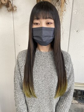 セロ(SELO) 毛先にライムイエローを