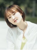 耳にかけられ、ハーフアップも出来る！柔らかショートボブ♪
